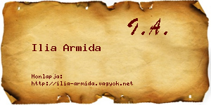 Ilia Armida névjegykártya